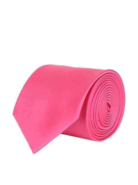 peter england pink solid tie