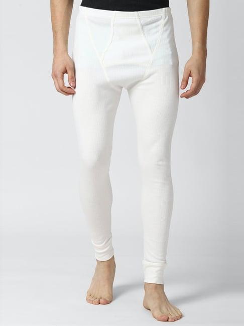 peter england white regular fit thermal leggings