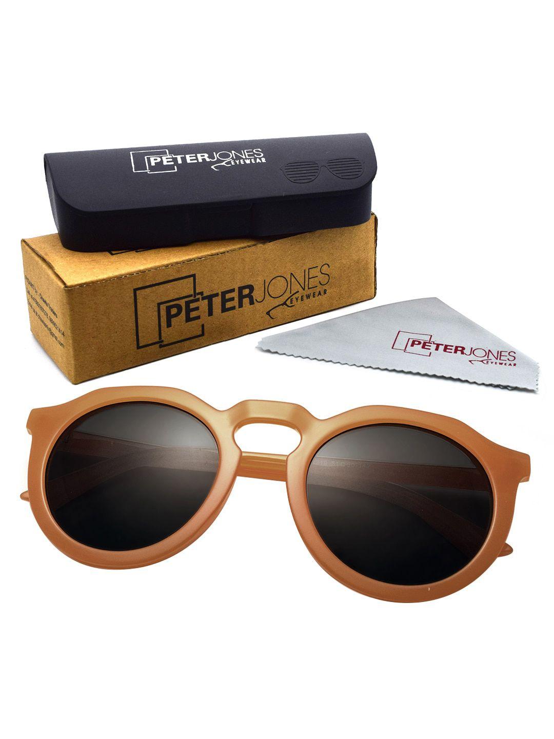 peter jones eyewear round sunglasses with uv protected lens 3319br