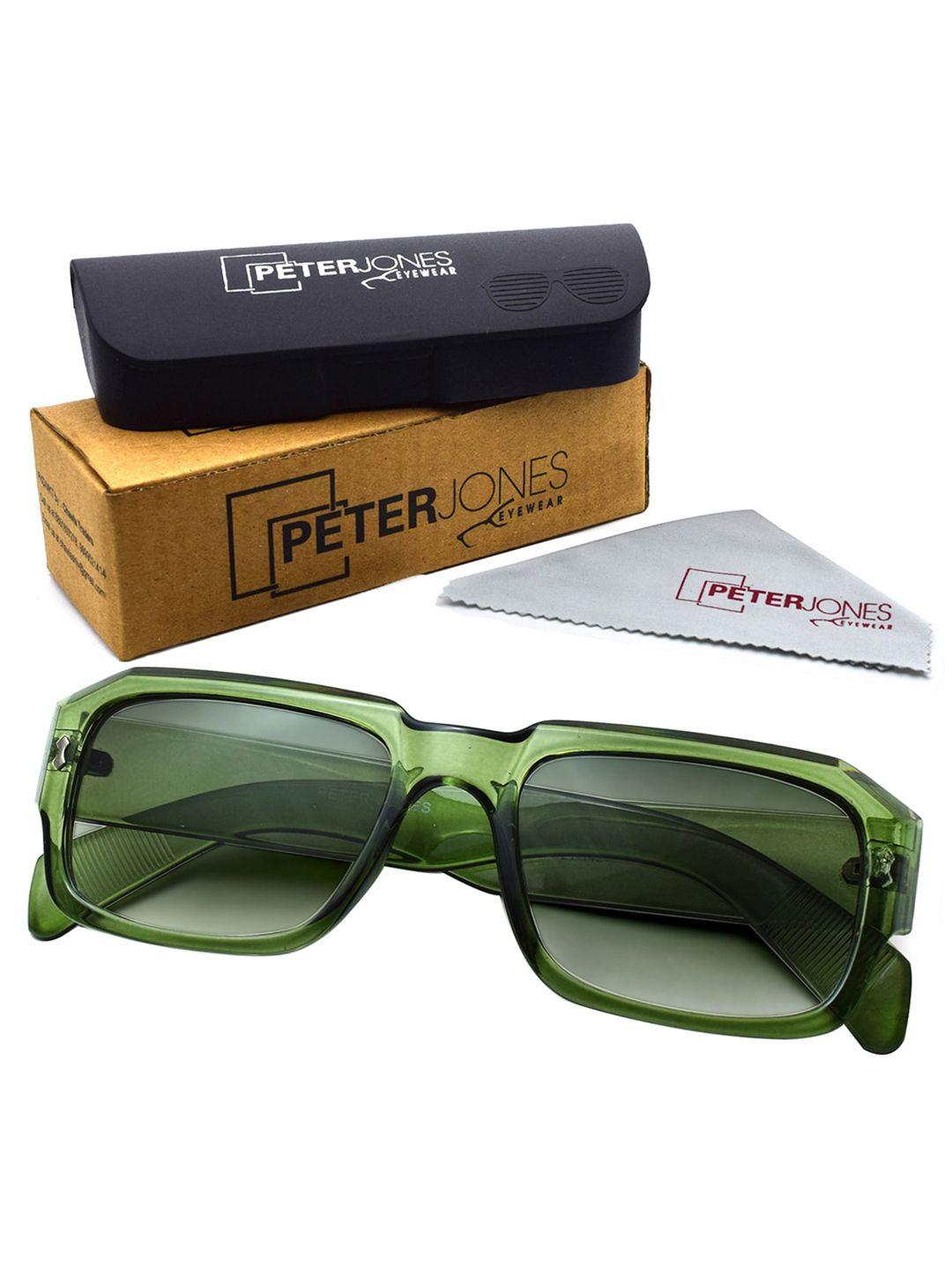 peter jones eyewear square sunglasses with uv protected lens 13031tgr