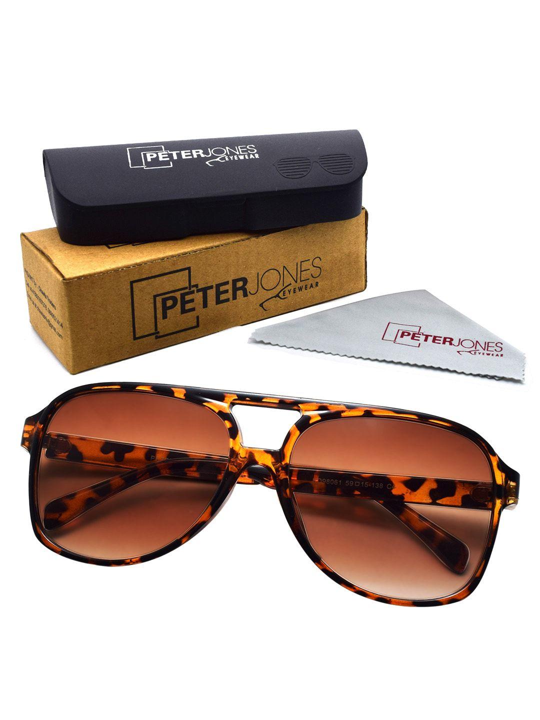 peter jones eyewear square sunglasses with uv protected lens 98061da