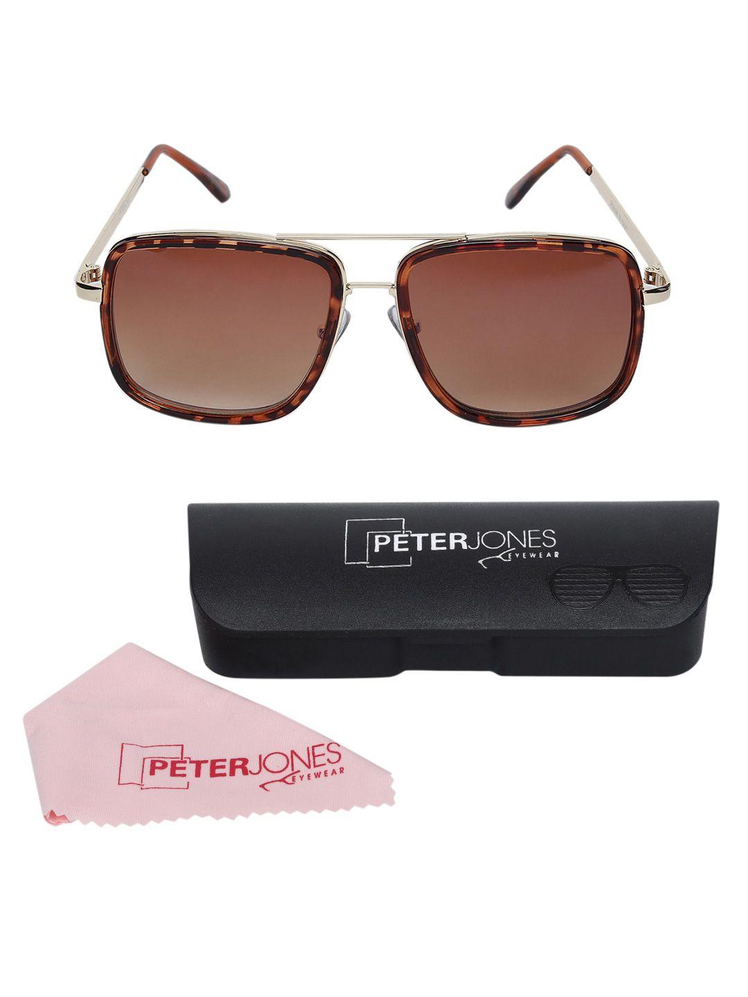 peter jones eyewear square sunglasses with uv protected lens t001da_s