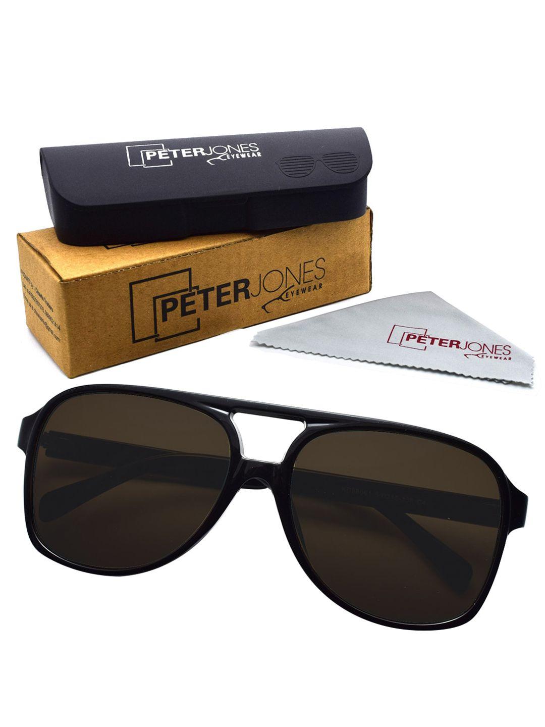 peter jones eyewear unisex aviator sunglasses with uv protected lens 98061b