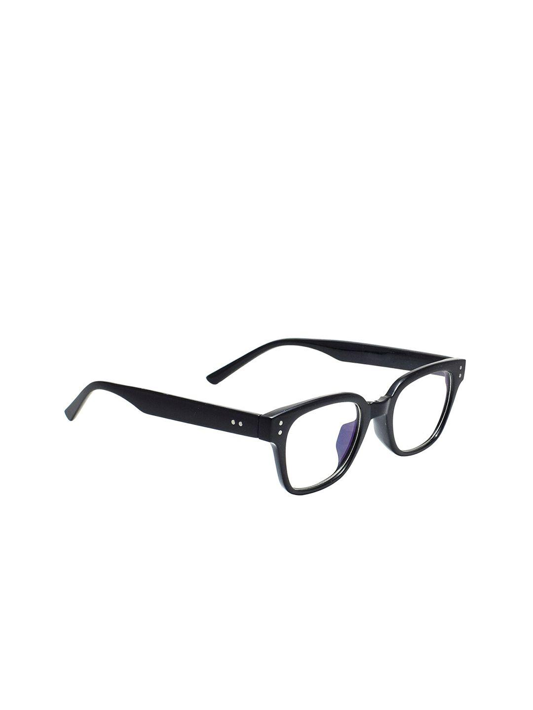 peter jones eyewear unisex black full rim square frames