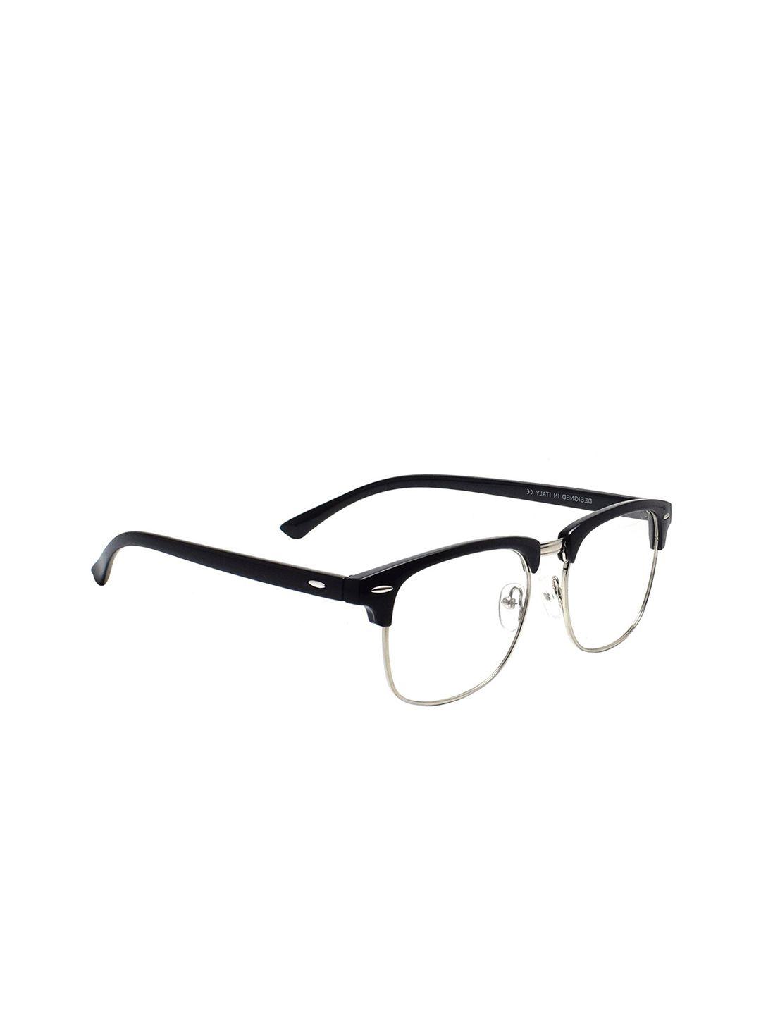 peter jones eyewear unisex black half rim computer glasses square frames 2092b