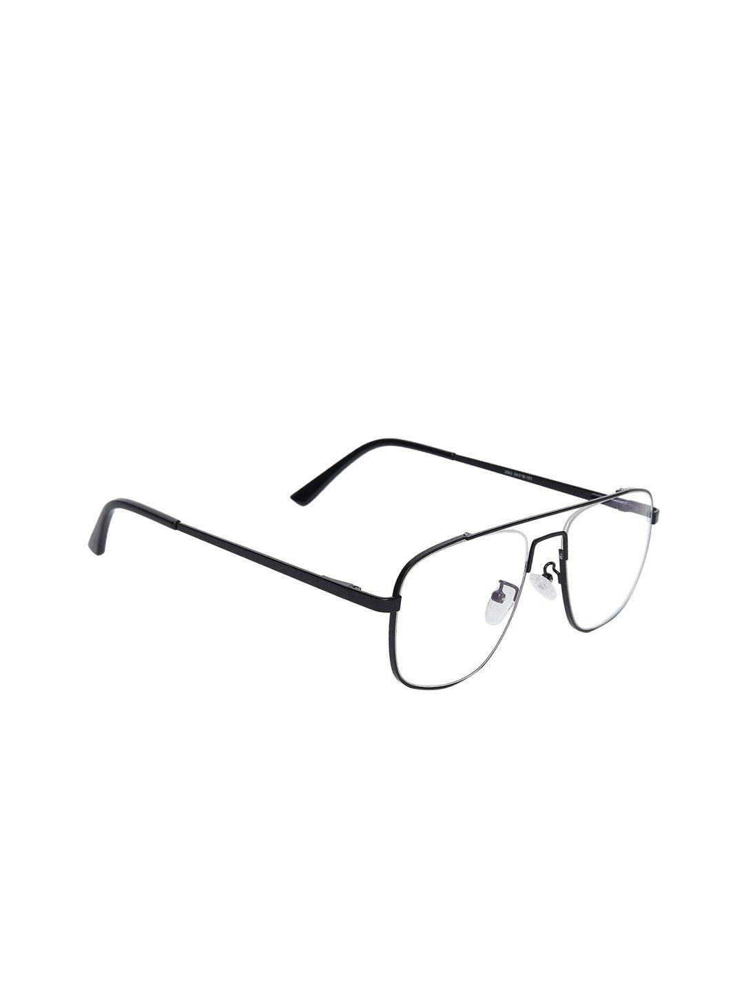peter jones eyewear unisex black solid square sunglasses a_2063b