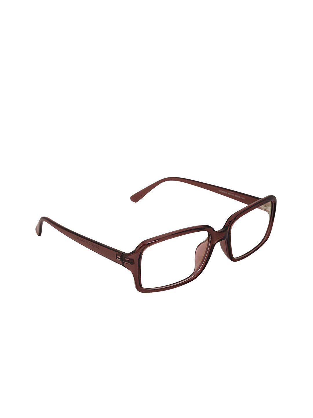 peter jones eyewear unisex brown full rim square frames computer glasses
