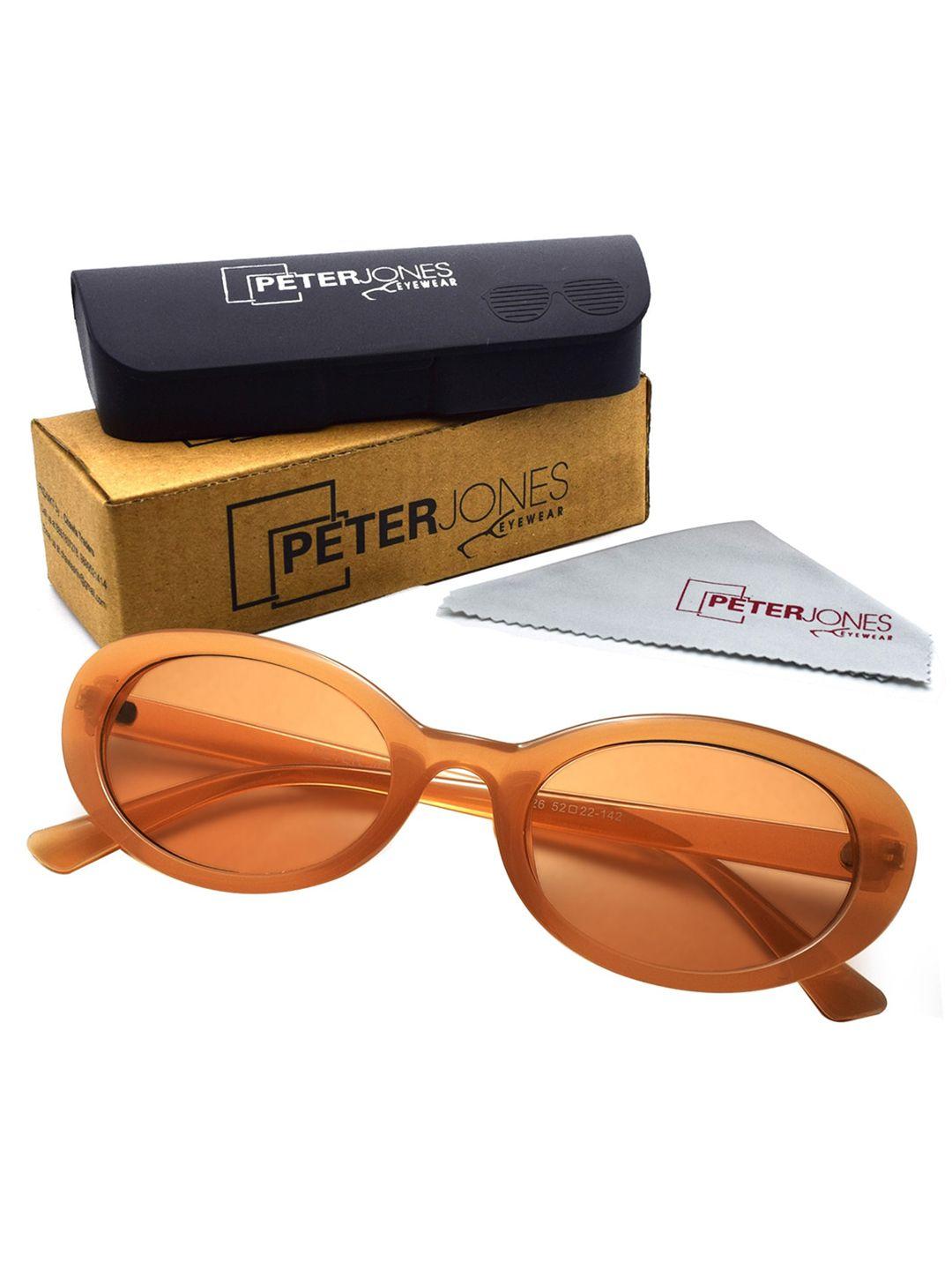 peter jones eyewear unisex cateye sunglasses with uv protected lens 13026og_s
