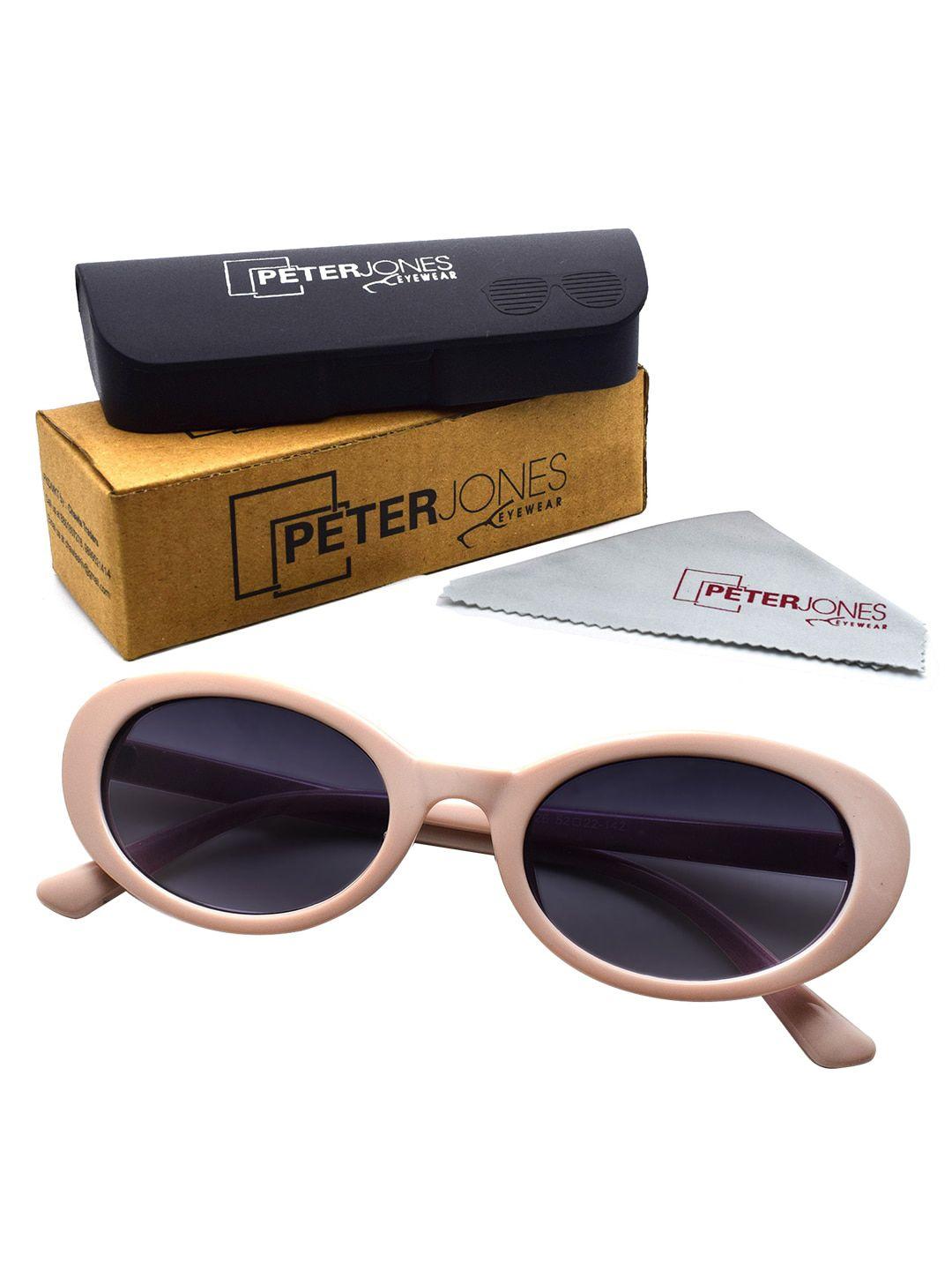 peter jones eyewear unisex cateye sunglasses with uv protected lens