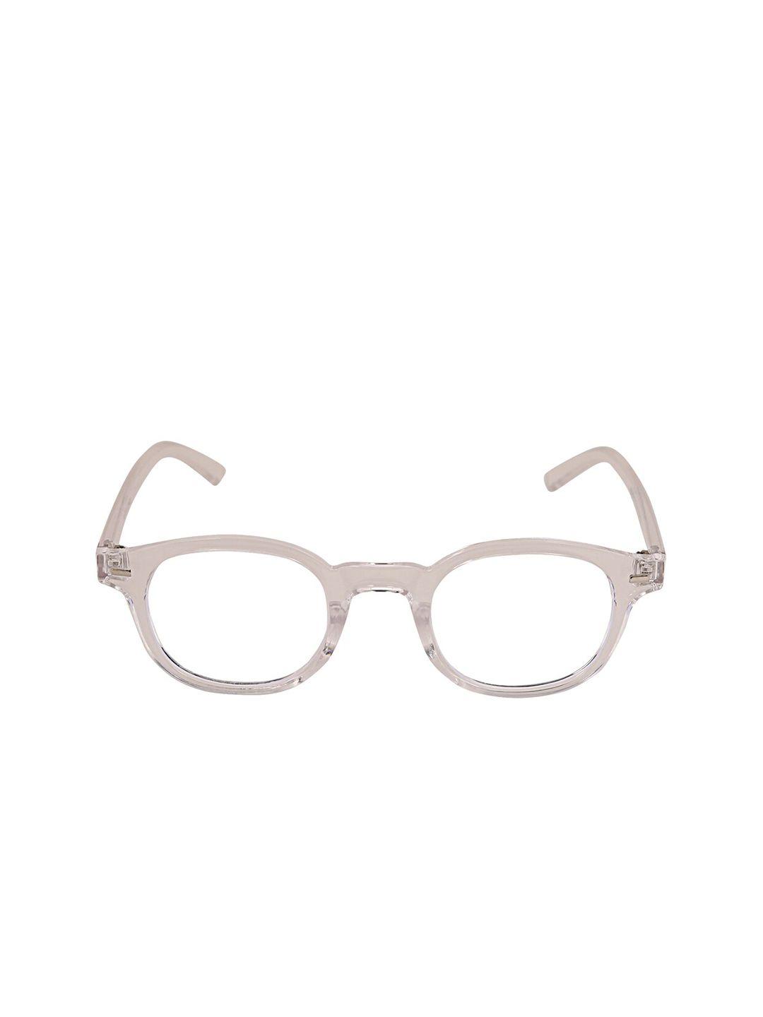 peter jones eyewear unisex grey full rim round frames 98016t