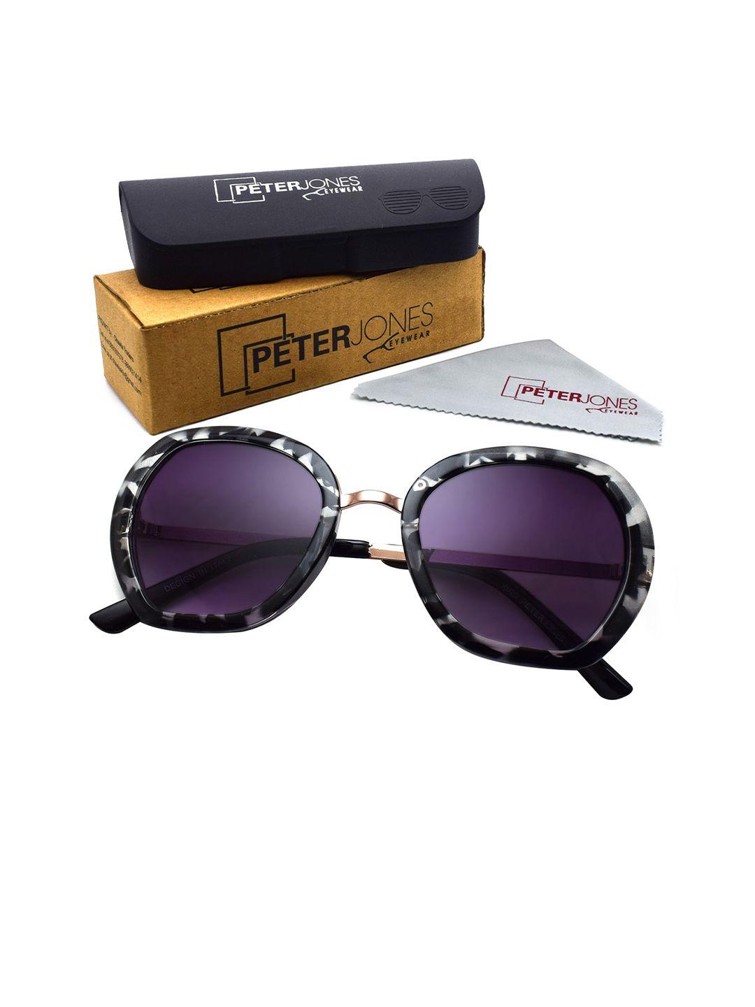 peter jones eyewear unisex oversized sunglasses with uv protected lens rd020gda_s