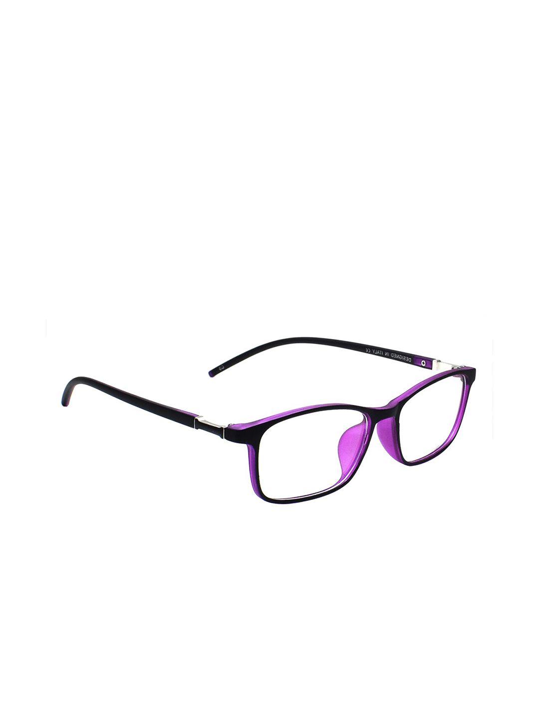 peter jones eyewear unisex purple full rim anti glare rectangle frames 1810pl-purple