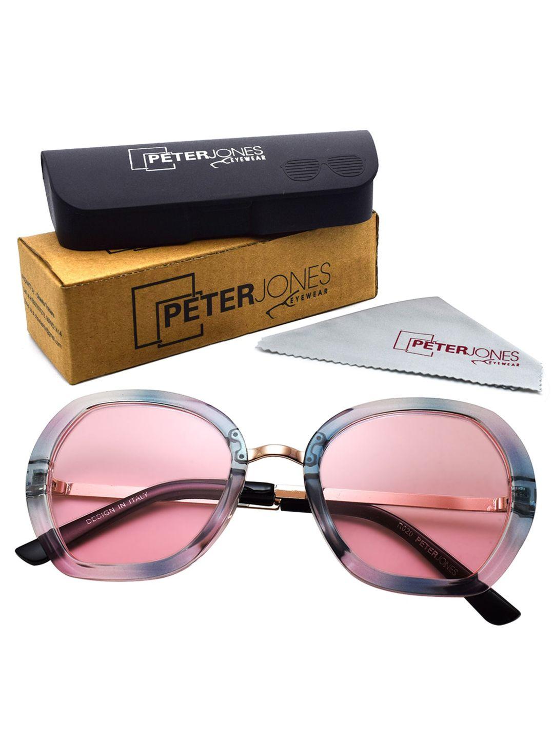 peter jones eyewear women  butterfly sunglasses with uv protected lens- rd020pk_s