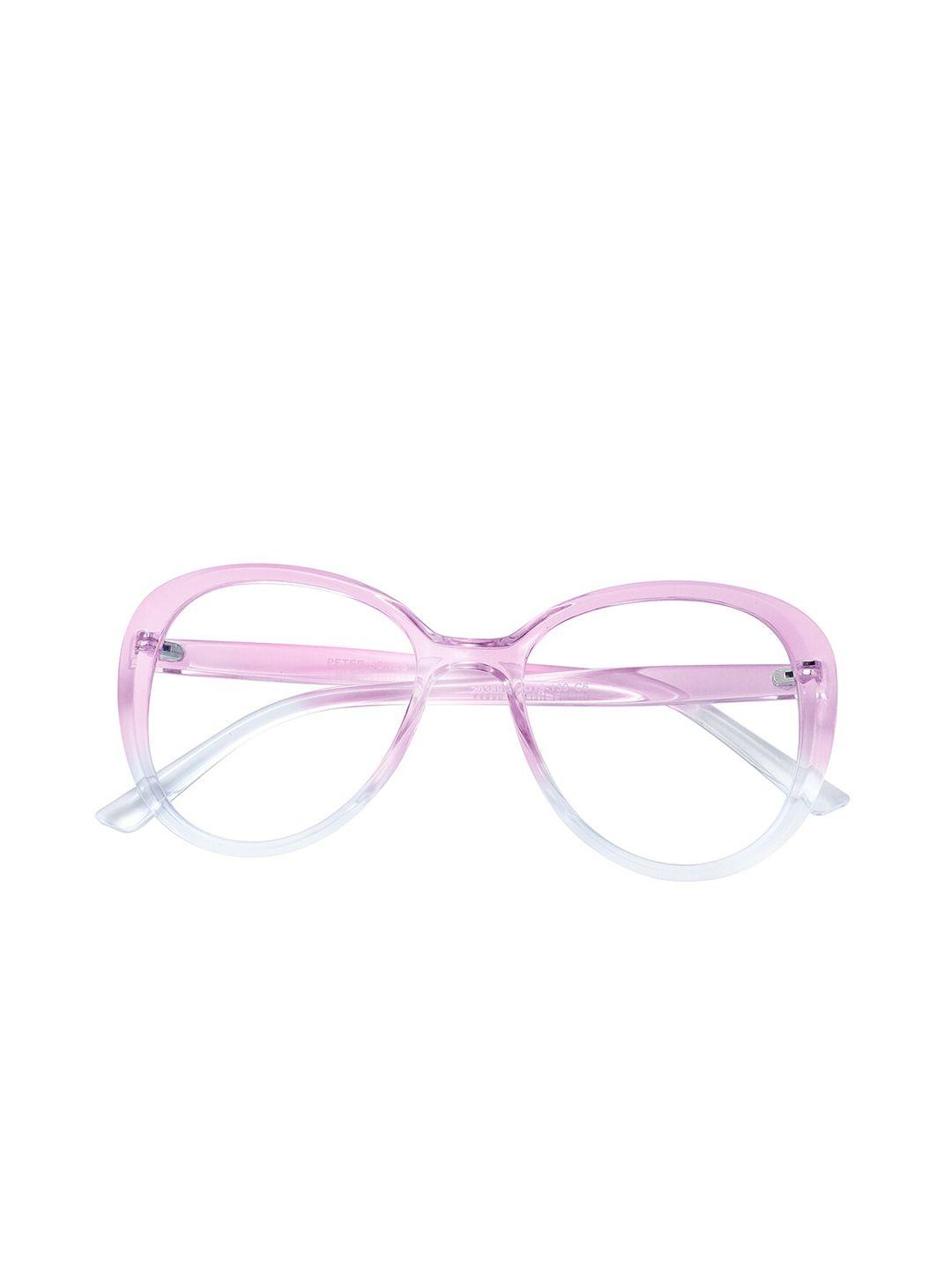 peter jones eyewear women full rim light blocking butterfly glasses