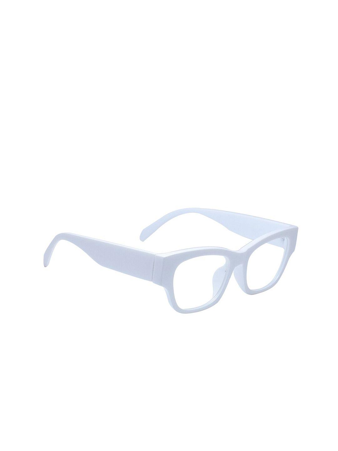 peter jones eyewear women white full rim rectangle frames