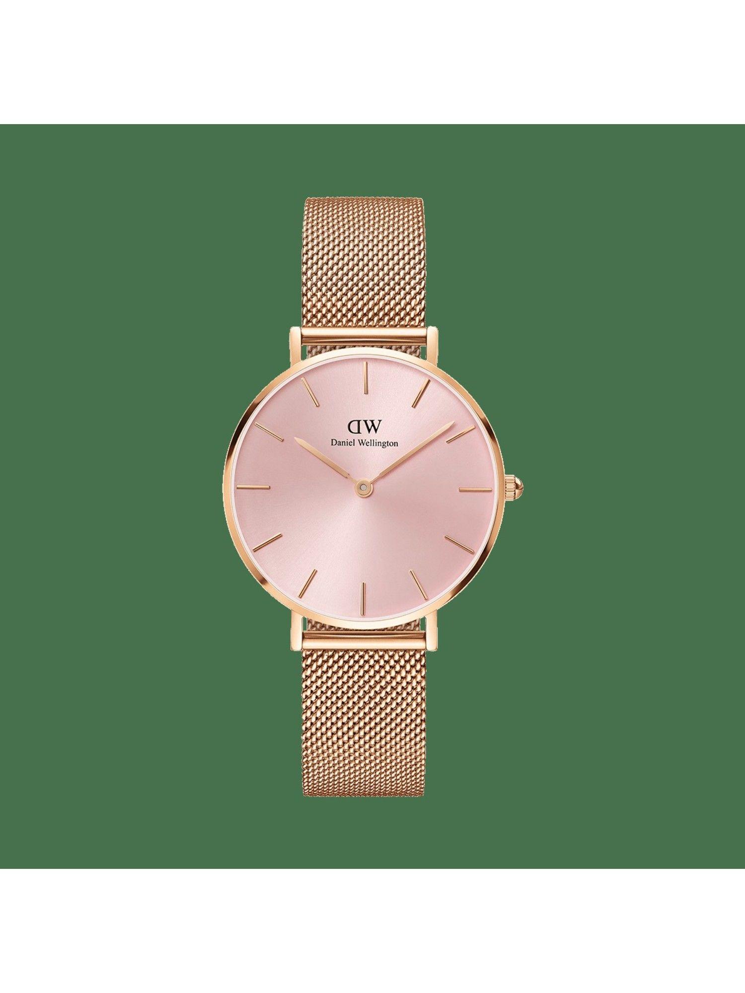 petite light pink women analog watch