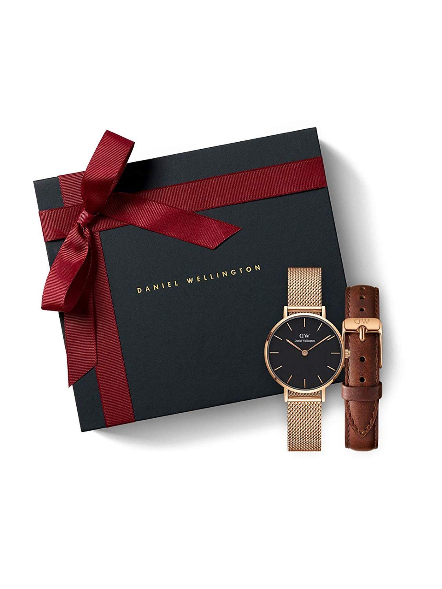 petite melrose & classic st mawes strap watch gift set for men & women