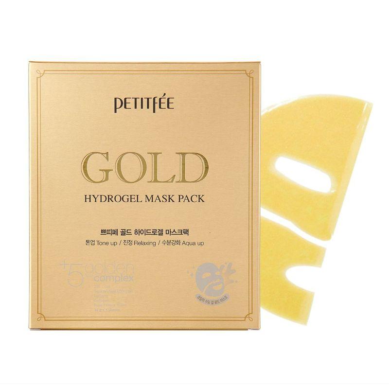 petitfee gold hydrogel sheet mask pack of 5