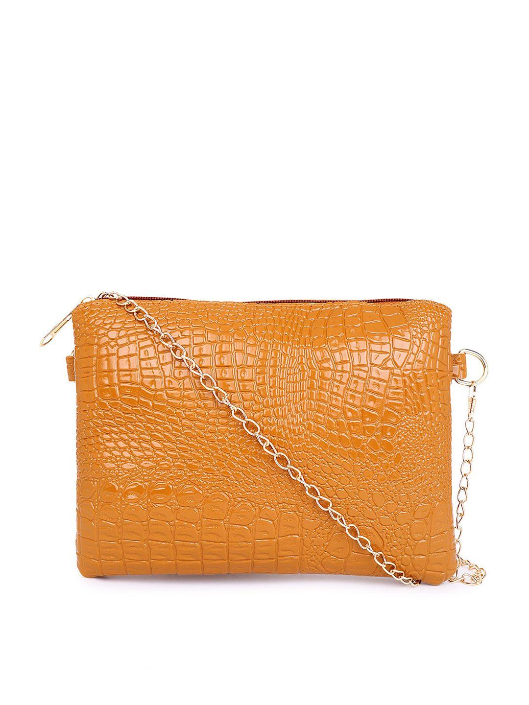 pez dorado animal textured structured sling bag