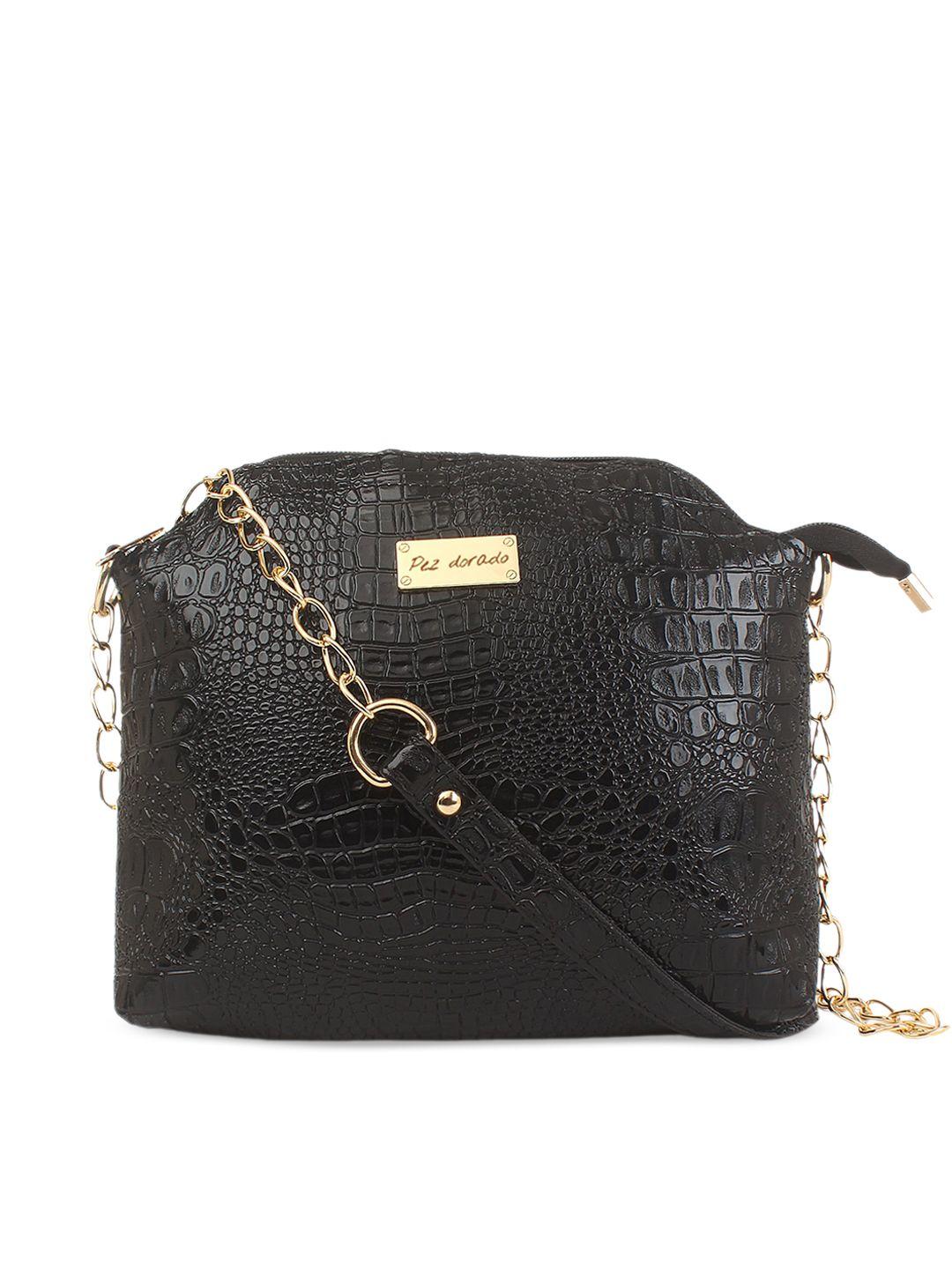 pez dorado textured structured sling bag