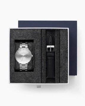 ph40sibm3lsilebl analogue watch with detachable strap