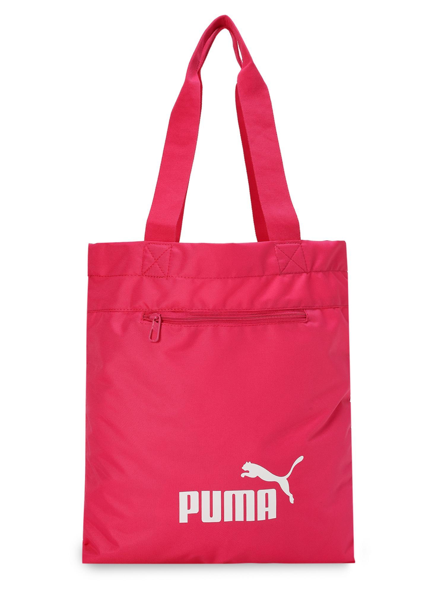 phase packable unisex pink shoulder bag