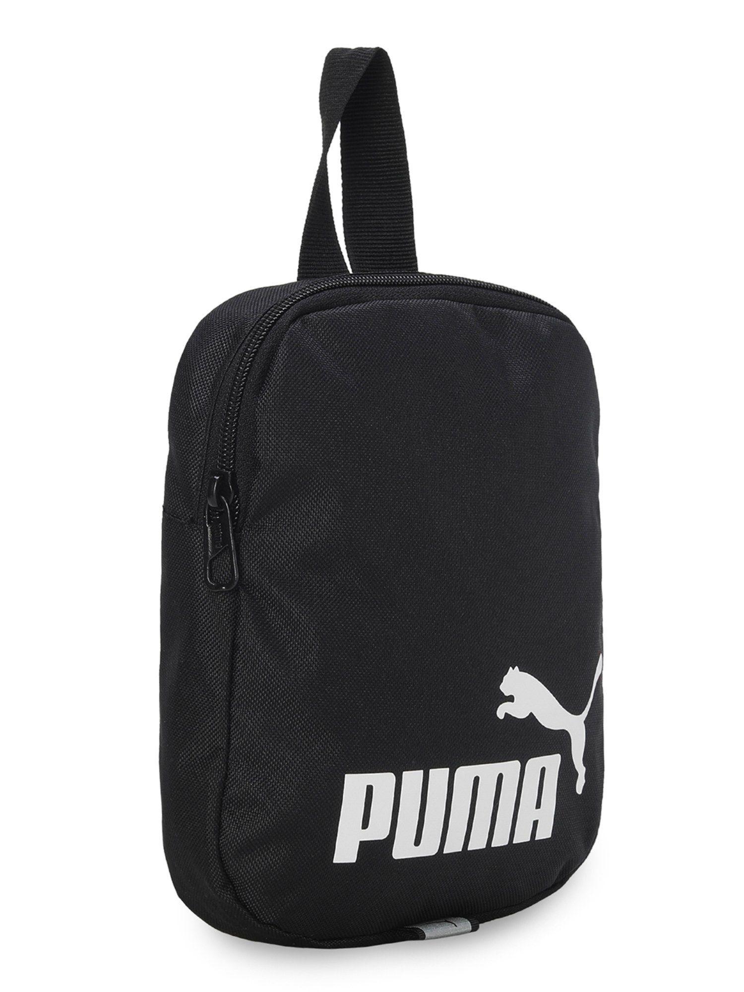 phase portable unisex black shoulder bags