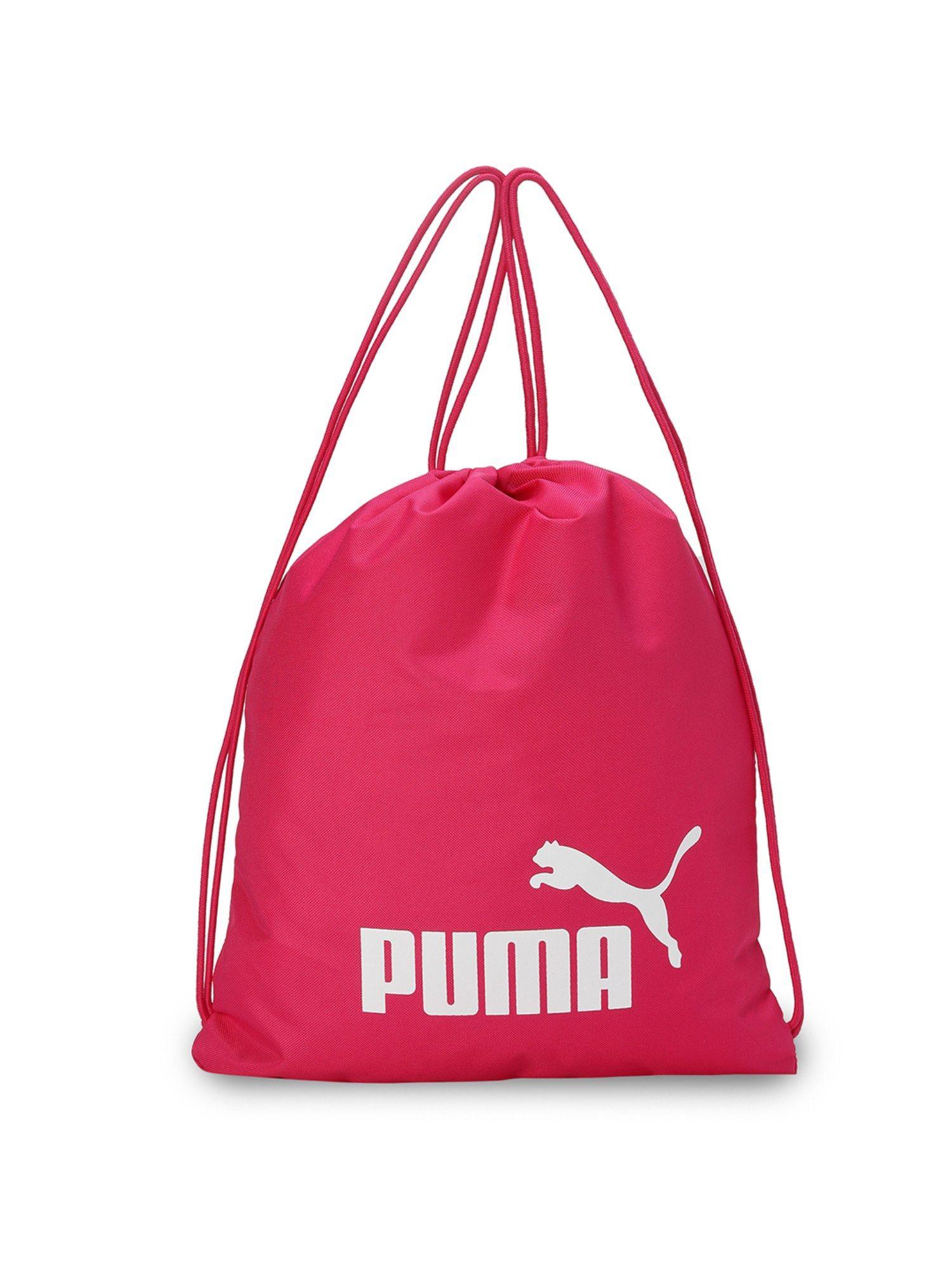 phase unisex pink gym sack backpacks