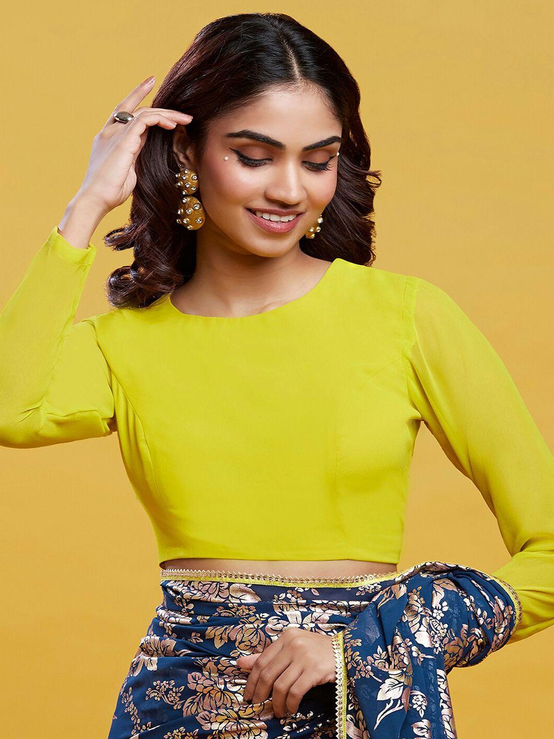 phataka round neck saree blouse