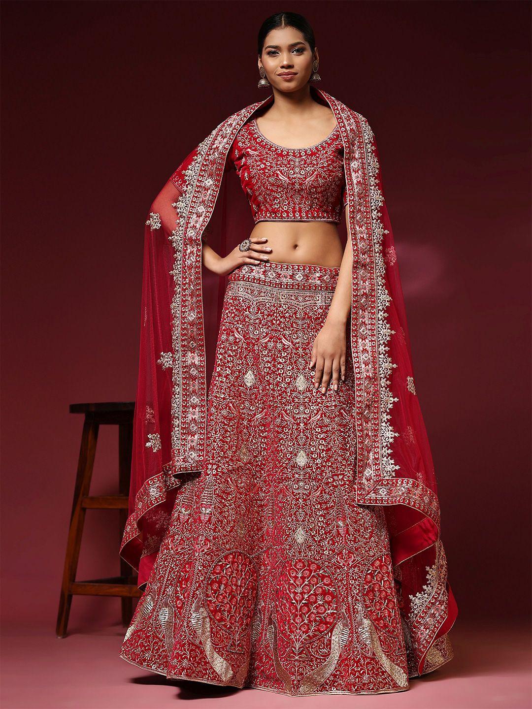 phenav embroidered ready to wear lehenga & blouse with dupatta