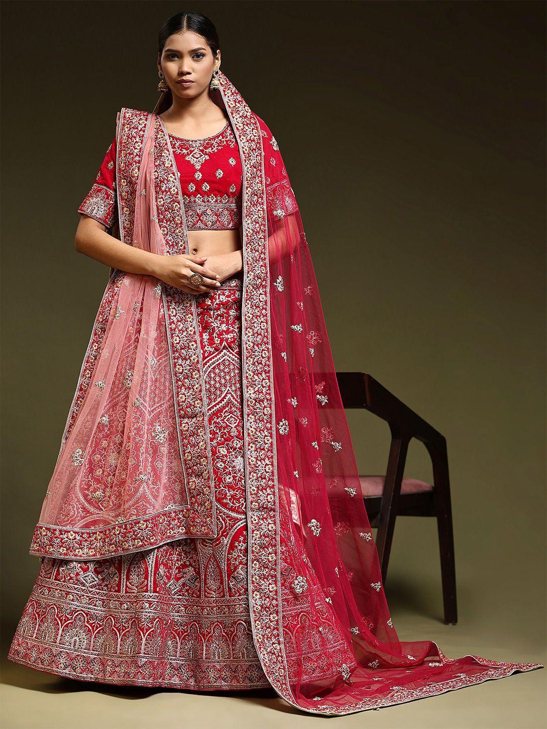 phenav embroidered ready to wear lehenga & blouse with dupatta