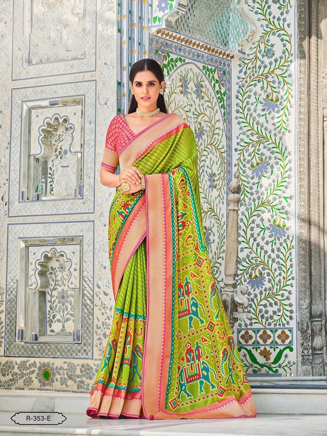 phenav ethnic motifs printed zari saree