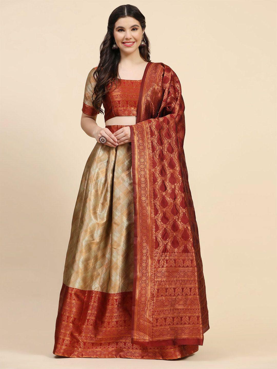 phenav woven design ready to wear lehenga & blouse with dupatta