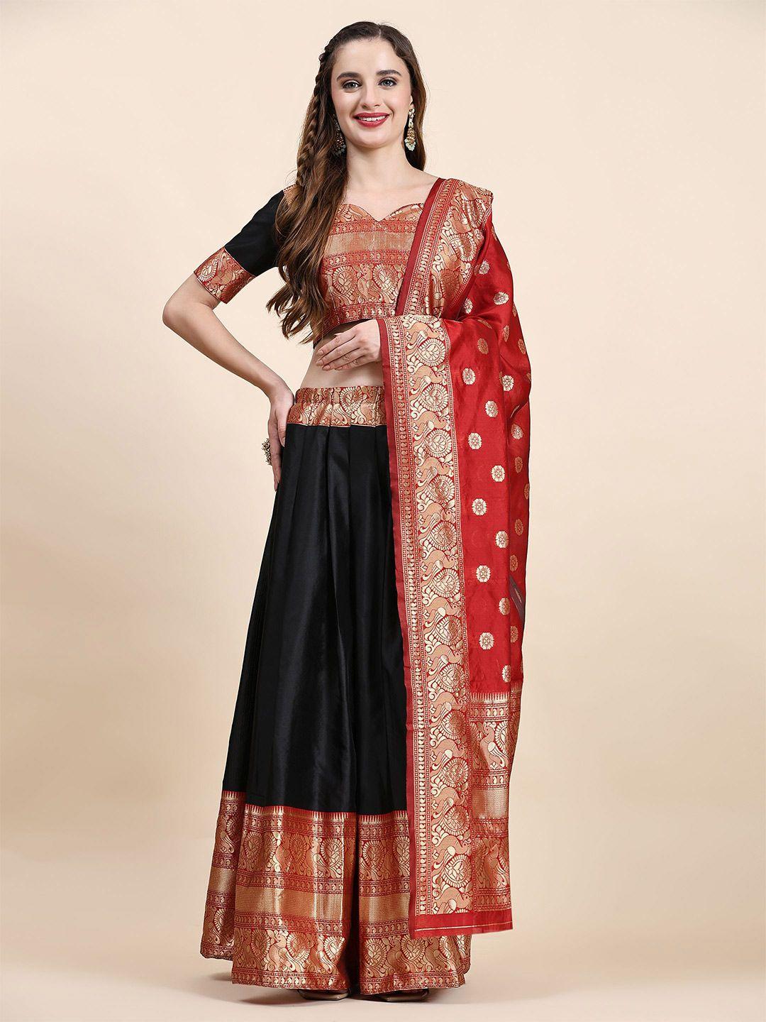 phenav woven design zari ready to wear lehenga & blouse with dupatta