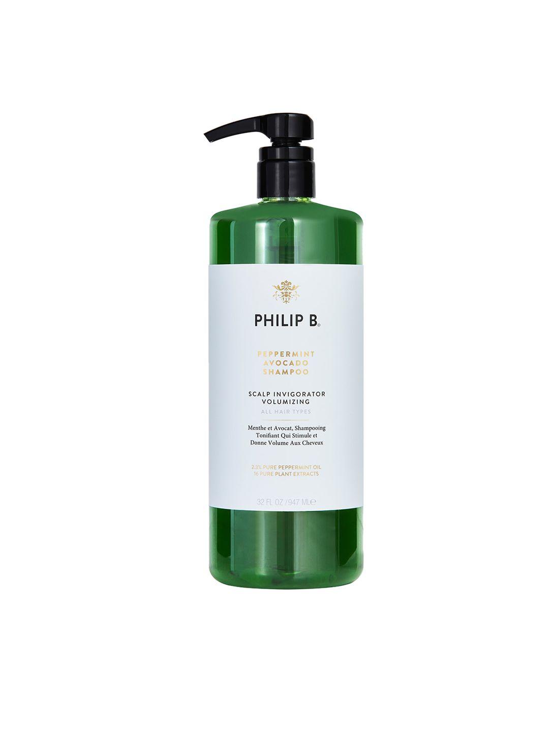philip b peppermint avocado scalp invigorator volumizing shampoo - 947ml