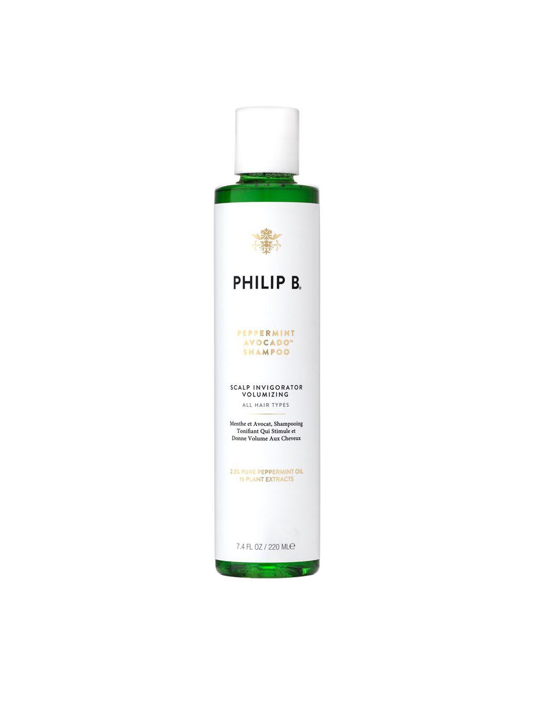 philip b peppermint avocado scalp invigorator volumizing shampoo - 220ml