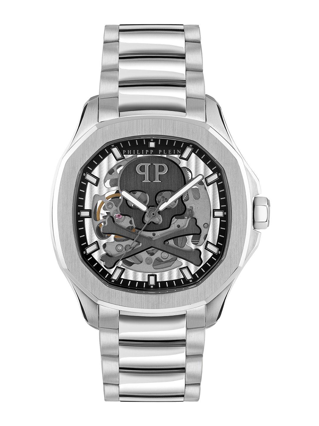 philipp plein men water resistance stainless steel analogue automatic watch pwraa0223