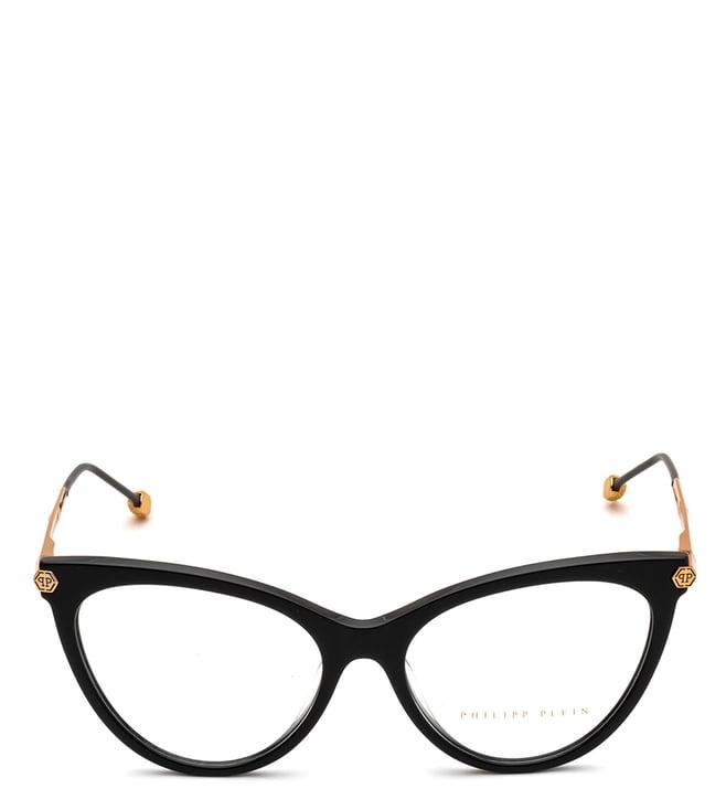 philipp plein vpp037s54700fr black cat eye eyewear frames for women