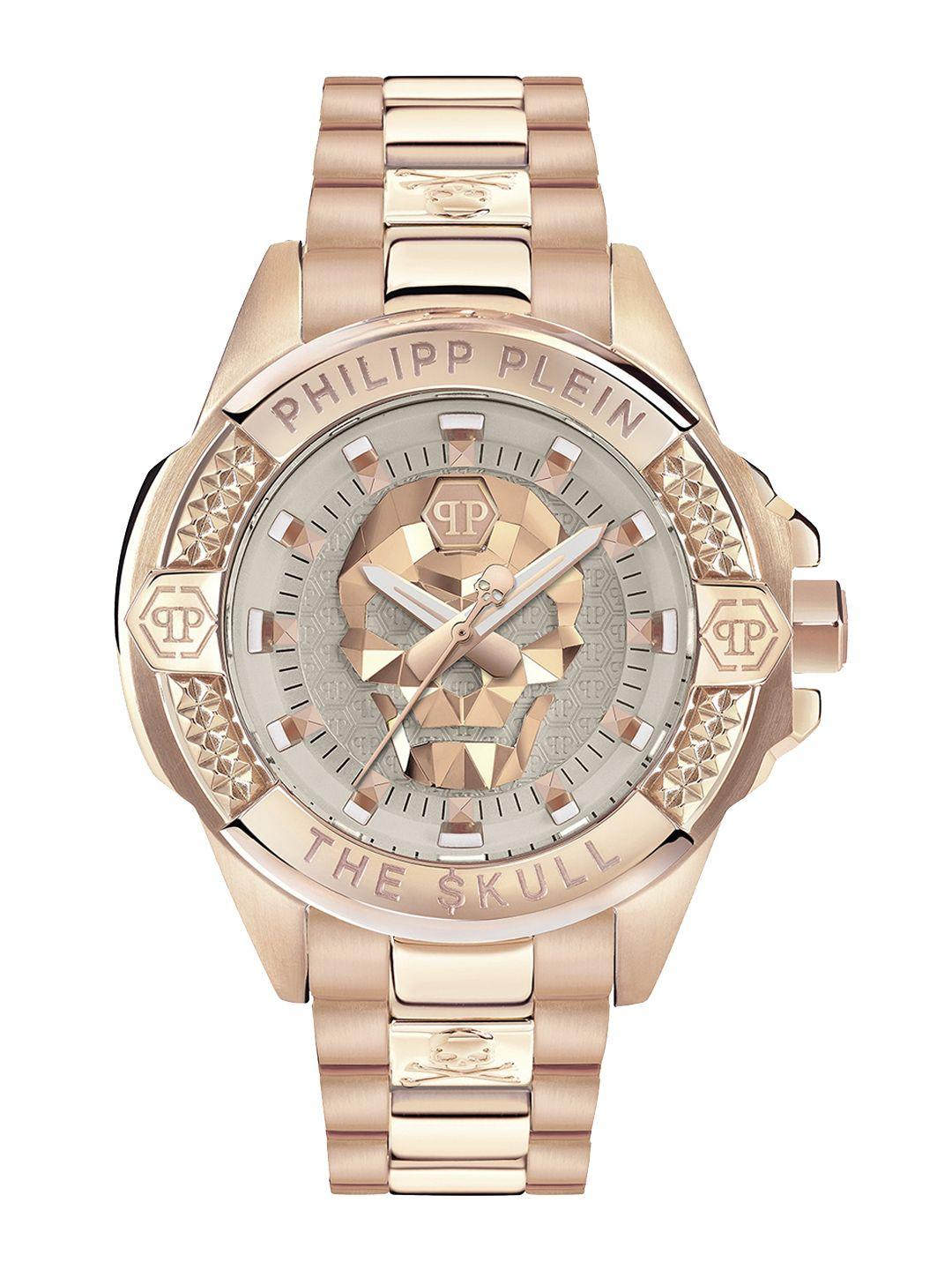 philipp plein women embellished stainless steel straps analogue watch pwnaa1623