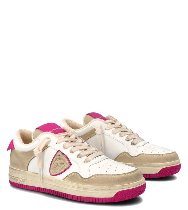 philippe model women's recycle lyon perforated low multi sneakers