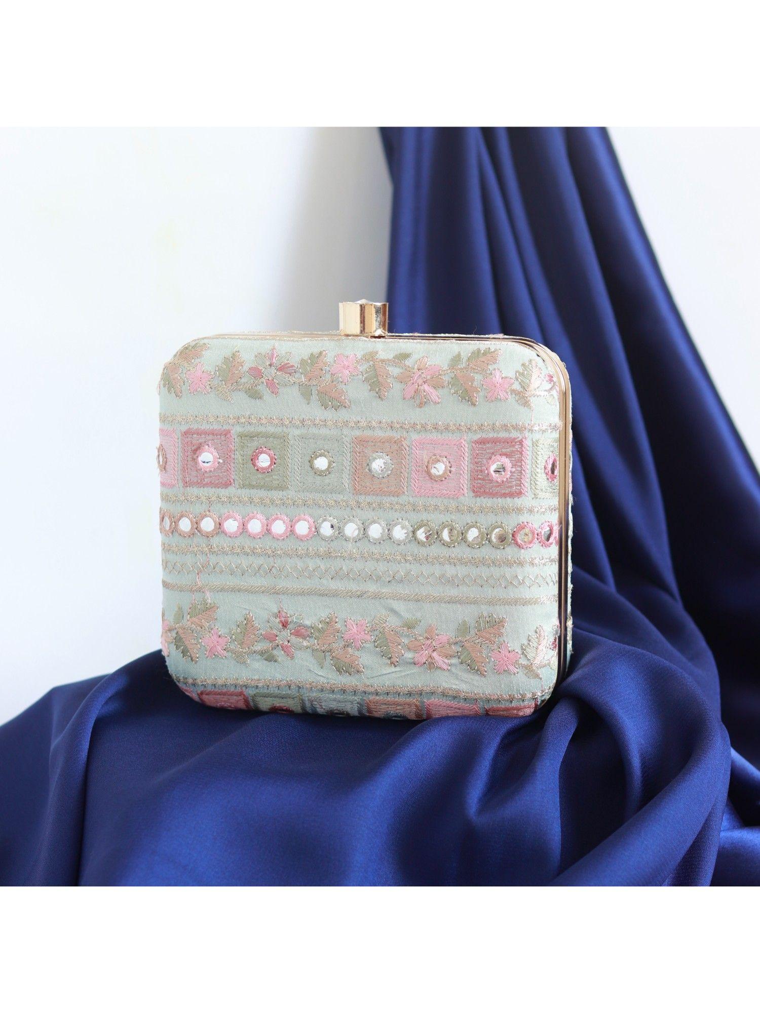 phulwaari floral box clutch