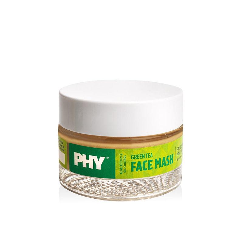 phy green tea face mask specially for oily & acne-prone skin types