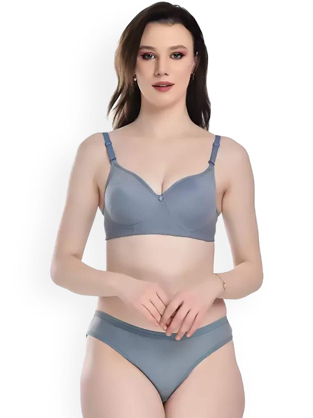 pibu pure cotton non-padded lingerie set