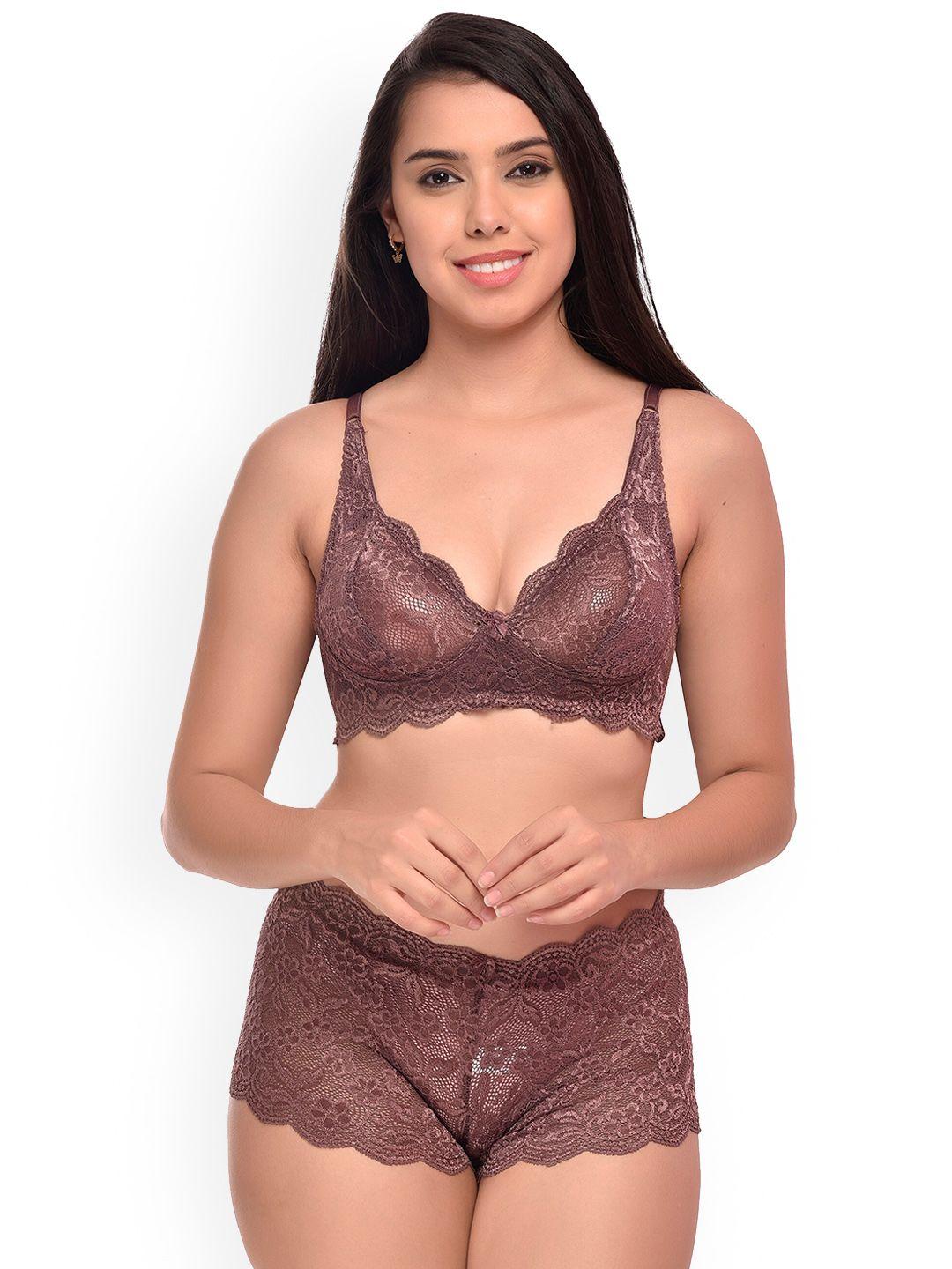 pibu self design non padded lingerie set