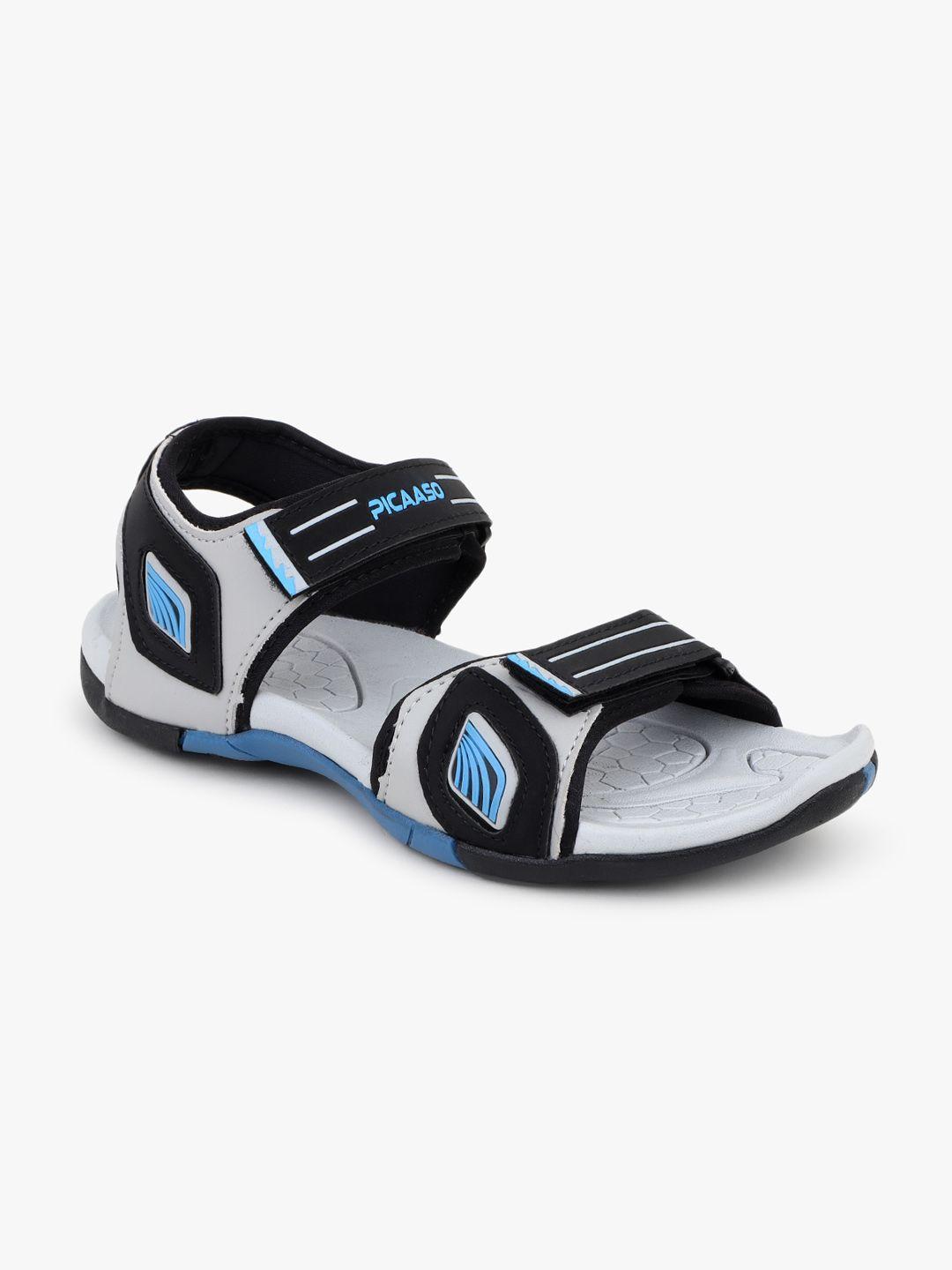 picaaso men colourblocked sports sandals