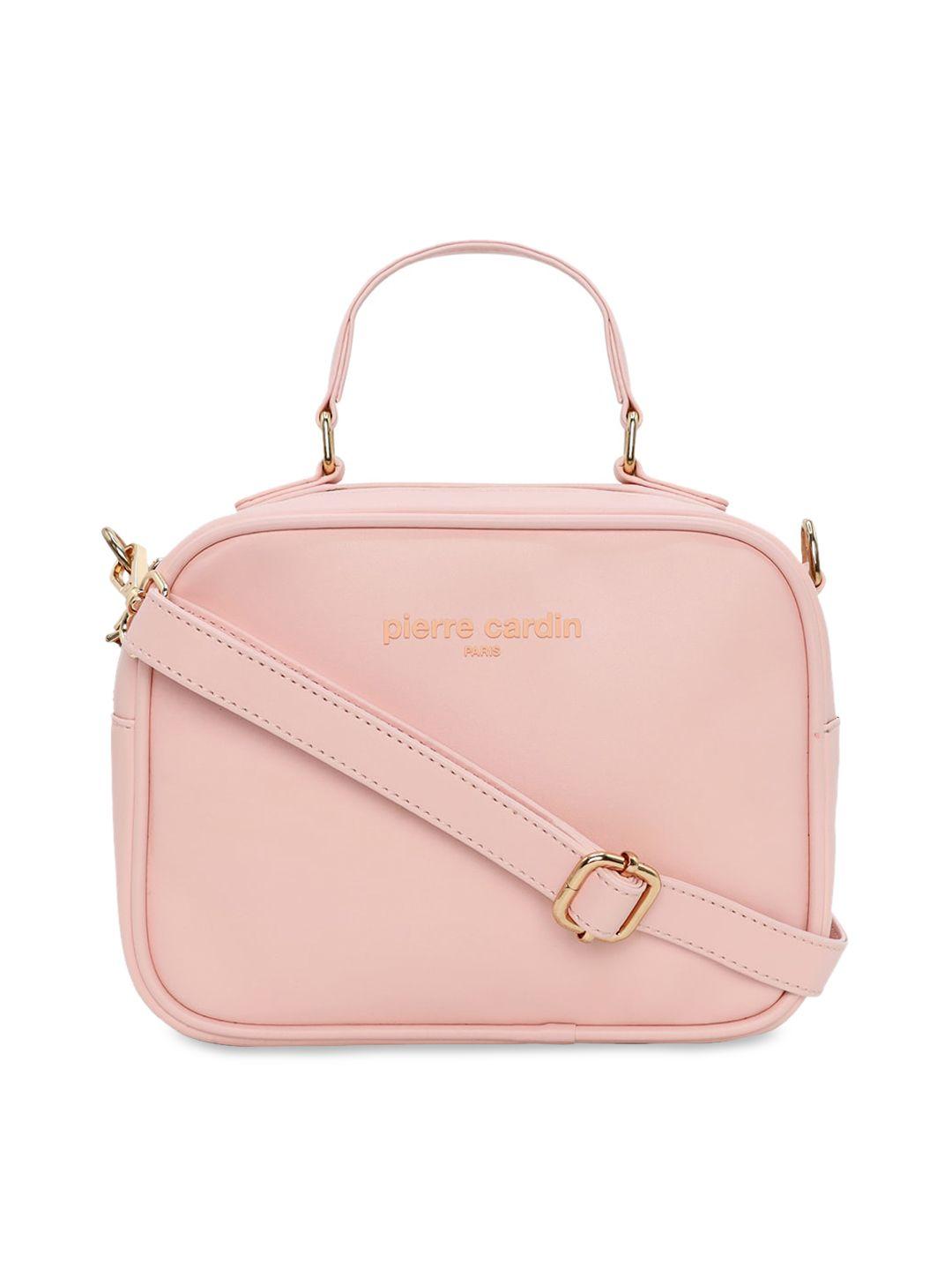pierre cardin women pink solid sling bag