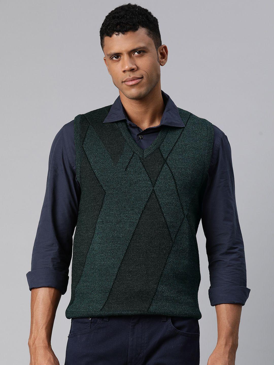 pierre carlo men self design sweater vest