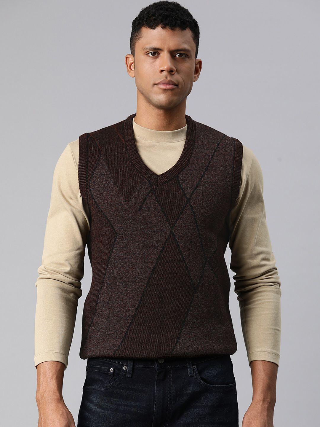 pierre carlo men self design sweater vest