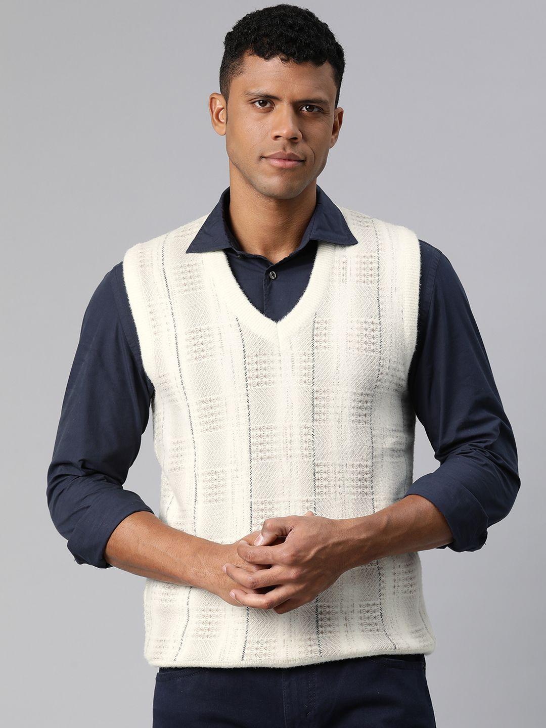 pierre carlo men self design sweater vest