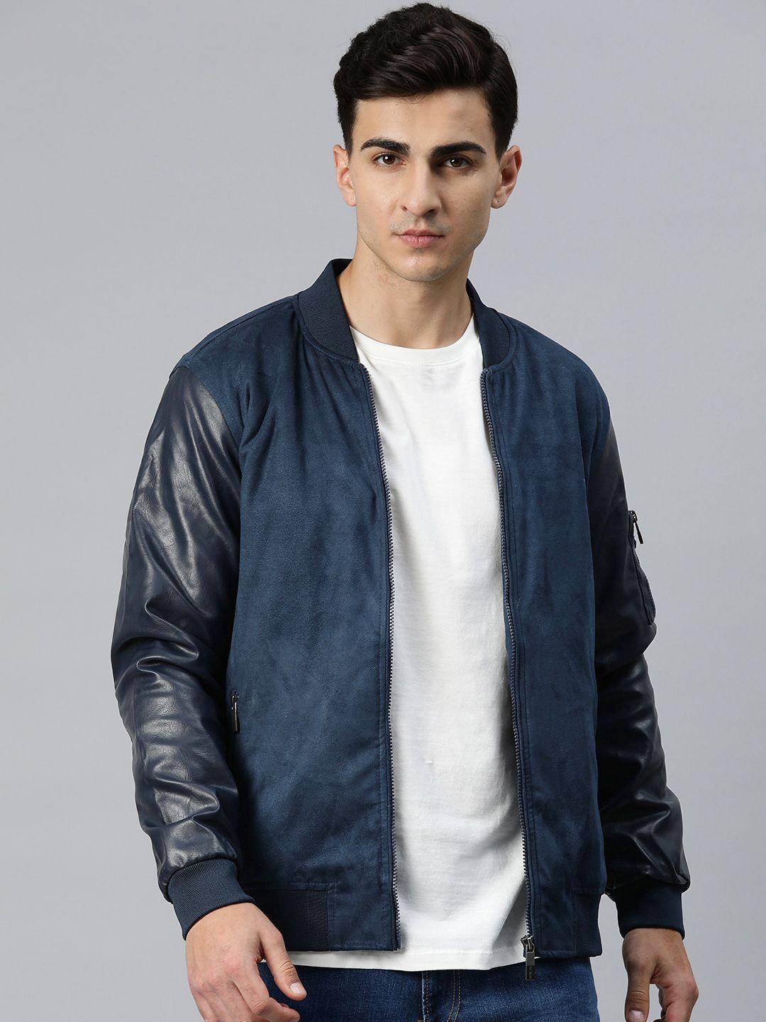 pierre carlo men suede bomber jacket